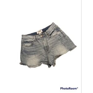 Y2K Pink By Victoria's Secret Sz 8 Light Blue Denim Jean Micro Mini Shorts